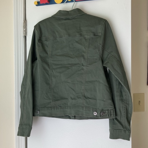 Signatures Studio olive denim jacket - Picture 2 of 10